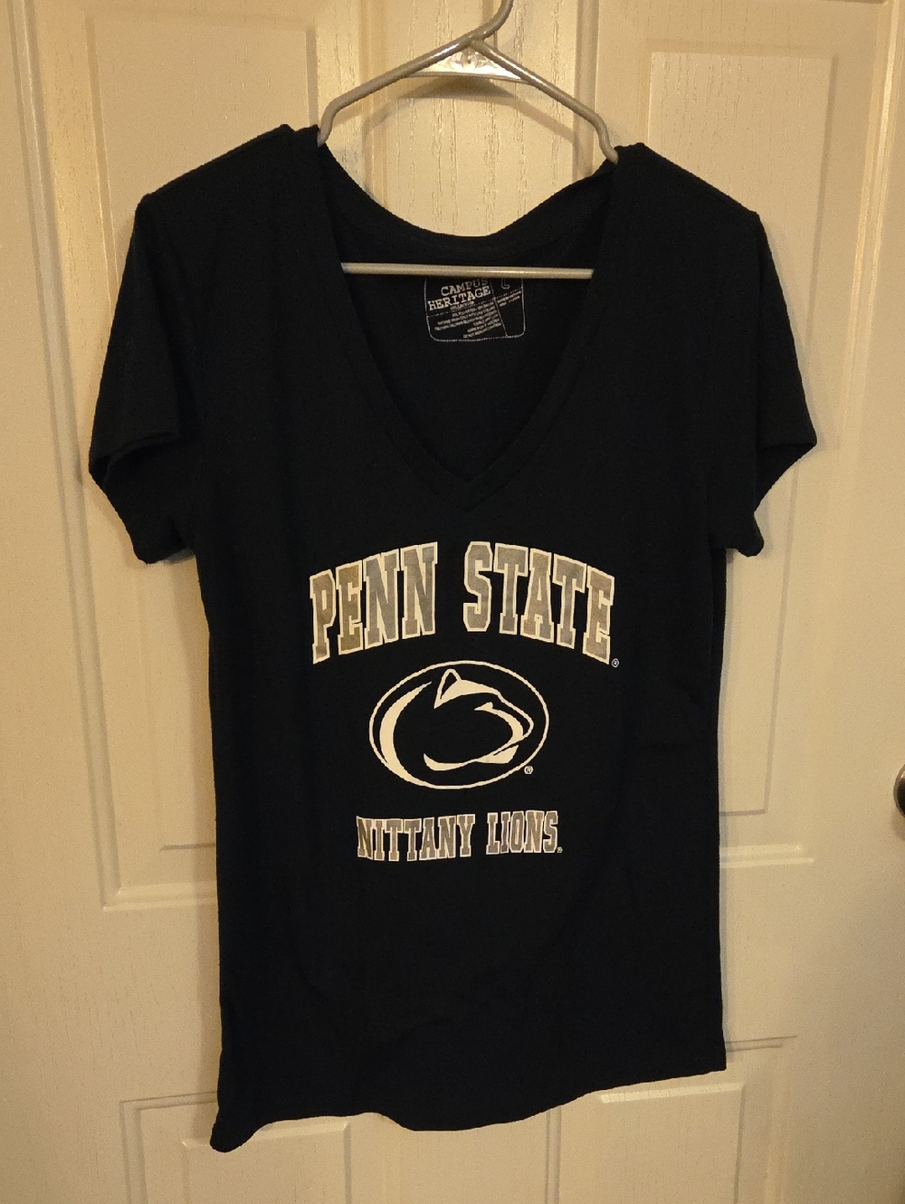 Penn State Nittany Lions Blue V-Neck Tee Size Large